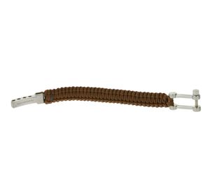 Bracelet en paracorde I-BRACE, corde de survie tressée en corde de parachute indéchirable 550 Cord IB1002 Marron