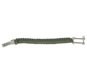 I-BRACE Paracord Armband Survival-Seil zum Armband geflochten aus reißfestem Parachute Cord 550 Cord IB1003 Khaki