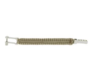 I-BRACE Paracord Armband Survival-Seil zum Armband geflochten aus reißfestem Parachute Cord 550 Cord IB1019 Beige