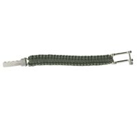 I-BRACE Paracord Armband Survival-Seil zum Armband geflochten aus reißfestem Parachute Cord 550 Cord IB1020 Grau