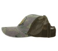 Casquette de baseball FALL OUT BOY avec logo brodé, style camionneur camouflage TC104185FOB vert/marron