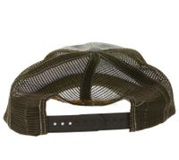 Casquette de baseball FALL OUT BOY avec logo brodé, style camionneur camouflage TC104185FOB vert/marron