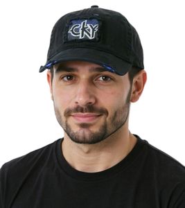 Casquette unisexe CAMP KILL YOURSELF, en coton effet usé, TC101767CKY, noire
