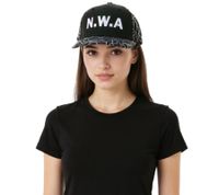 NIGGAZ WIT ATTITUDES Damen und Herren Hip Hop Cap Baumwoll-Cap Flat-Rim TC109821NWA Schwarz
