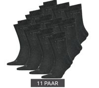 11 paires de chaussettes HEAD All Sports pour hommes et femmes, chaussettes d'entraînement, chaussettes de sport, 701236921 001, noires