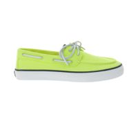 SPERRY Bahama 2.0 Canvas Boat Shoes, Sustainable Women's Casual Shoes with Memory Foam Sole, STS88708 Lime Green