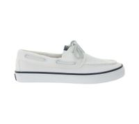 SPERRY Bahama 2.0 Canvas Boat Shoes, Sustainable Women's Casual Shoes with Memory Foam Sole, STS88709 White