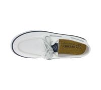 SPERRY Bahama 2.0 Canvas Boat Shoes, Sustainable Women's Casual Shoes with Memory Foam Sole, STS88709 White
