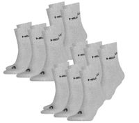 11 pairs of HEAD All Sports socks for men and women, training socks, sports socks 701236921 in black, blue, gray, and white