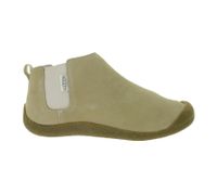 KEEN Mosey Chelsea Women's Ankle Boots, Genuine Leather Slip-On Shoes with Removable Footbed in Brown or Beige