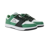 Baskets Kappa Logo Rernal 2 pour homme, chaussures décontractées, à lacets, d'entraînement, 341X2DW, noir/rouge/blanc ou blanc/vert