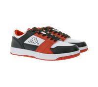 Baskets Kappa Logo Rernal 2 pour homme, chaussures décontractées, à lacets, d'entraînement, 341X2DW, noir/rouge/blanc ou blanc/vert