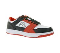 Baskets Kappa Logo Rernal 2 pour homme, chaussures décontractées, à lacets, d'entraînement, 341X2DW, noir/rouge/blanc ou blanc/vert