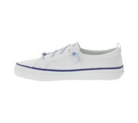 Baskets décontractées SPERRY Crest Vibe en toile pour femme, chaussures durables au quotidien, à enfiler, STS884, rose flamant rose ou blanc