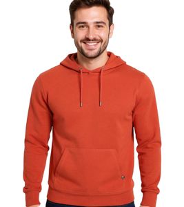 Felpa con cappuccio da uomo, maglione con cappuccio, maglione basic, maglione in cotone moderno, Rosso