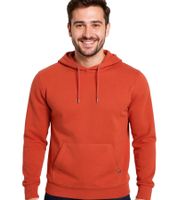 Sweat à capuche homme, Pull basique, Pull moderne en coton, Rouge