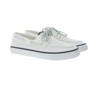 SPERRY Bahama 2.0 Canvas Boat Shoes: Sustainable Women's Casual Shoes with Memory Foam Sole in Navy, White, Pink, or Lime Green