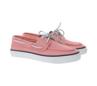 SPERRY Bahama 2.0 Canvas Boat Shoes: Sustainable Women's Casual Shoes with Memory Foam Sole in Navy, White, Pink, or Lime Green