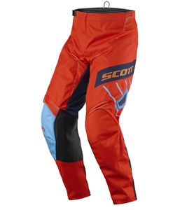 Pantalon de motocross SCOTT Pant 350 pour homme, vêtement de sport automobile avec bas de jambe, 246911 1454 Orange/Bleu