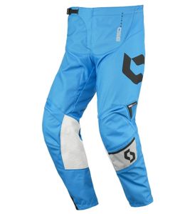 Pantalon de motocross SCOTT Pant 350 pour homme, vêtement de sport automobile avec bas de jambe, 240917 1100 Bleu clair/Gris