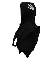 Misfits Punk Band Women's Bag with Attached Hood, Cotton Bag, Handbag LB103081MIS0, Black/White
