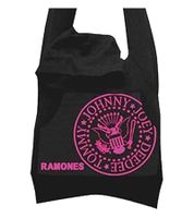 Sac à main femme Ramones Punk Rock Band, avec capuche intégrée, en coton, LB103080RAM, noir/rose