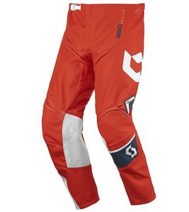 Pantalon de motocross SCOTT Pant 350 pour homme, vêtement de sport automobile avec bas de jambe, 240917 1454 Orange/Blanc/Marine