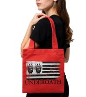 Sac bandoulière Underoath Metalcore, sac shopping élégant, article de fan, 31 x 33 x 3 cm, LB1071901UND, rouge/noir/blanc