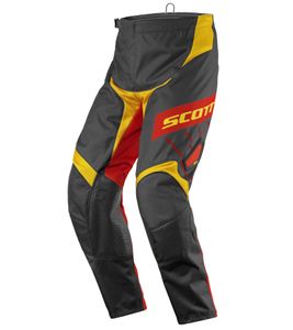 Pantalon de motocross SCOTT Pant 350 pour homme, vêtement de sport automobile avec bas de jambe, 246911 1040, noir/orange/jaune