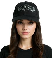 Limp Bizkit Unisex Metal-Band Trucker-Cap Baseball-Cap mit Logo-Stickerei Baumwoll-Cap Fan-Mütze 1233LB Schwarz