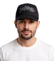 Limp Bizkit Unisex Rap-Rock-Band Trucker-Cap Baseball-Cap mit Logo-Stickerei Baumwoll-Cap Fan-Mütze Schwarz