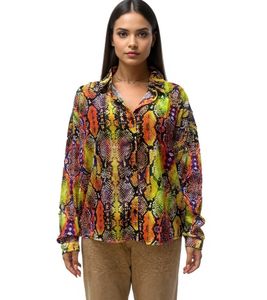 Camicetta estiva da donna Aniston CASUAL dal design elegante, a maniche lunghe 78337452, multicolore