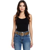 Nightwish Gürtel für Damen oder Herren Metal-Band Leder-Gürtel Freizeit-Gürtel 106.5cm BT603919NGH Braun