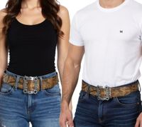 Nightwish Gürtel für Damen oder Herren Metal-Band Leder-Gürtel Freizeit-Gürtel 106.5cm BT603919NGH Braun