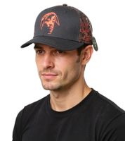 Tupac Women's and Men's Hip Hop Cap with Tupac Embroidery, Flat-Rim TC108517TUP4, Black/Red