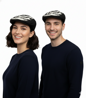 Coppola unisex punk dei Misfits, elegante berretto da tutti i giorni con motivo a teschio, merchandise per fan, nero/bianco