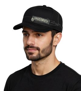 Casquette en coton du groupe de metalcore Underoath, coupe militaire, visière légèrement incurvée, noire