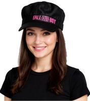 Casquette en coton style cadet avec fermeture Velcro, groupe de rock alternatif Fall Out Boy FC103537FOB, noire