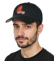 Casquette unisexe Green Day en coton avec logo grenade TC102229GRN, noire