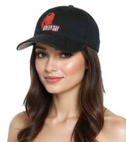 Casquette unisexe Green Day en coton avec logo grenade TC102229GRN, noire
