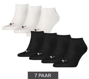 7 pairs of PUMA children's cotton socks, simple sneaker socks, short socks, stockings 70122094 001 Black/White