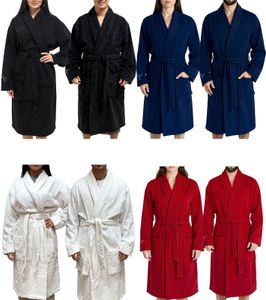 PUMA Unisex Bathrobe with Two Open Side Pockets, Dressing Gown 660008 Navy, Red, or White