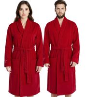 PUMA Unisex Bademantel mit zwei offenen Seitentaschen Morgen-Mantel 660008 Navy, Rot, Weiß oder Schwarz