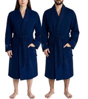 PUMA Unisex Bademantel mit zwei offenen Seitentaschen Morgen-Mantel 660008 Navy, Rot, Weiß oder Schwarz