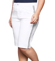 Shorts vaqueros sheego para mujer, elegantes pantalones vaqueros, pantalones de algodón, tallas grandes, 135429 blanco