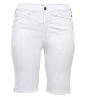 Shorts vaqueros sheego para mujer, elegantes pantalones vaqueros, pantalones de algodón, tallas grandes, 135429 blanco