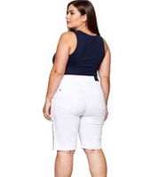 Shorts vaqueros sheego para mujer, elegantes pantalones vaqueros, pantalones de algodón, tallas grandes, 135429 blanco