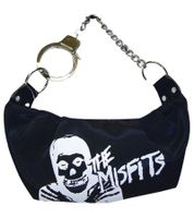 Misfits Punk Band Women's Shoulder Bag, Stylish Handbag, Fan Merchandise LB1039991MIS, Black/White