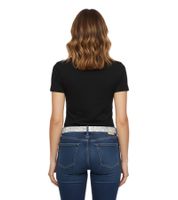 Ceinture Rockband HIM pour femme, taille unique, 100 cm, en cuir véritable à motif intégral, BT106248HIM3, blanc/noir