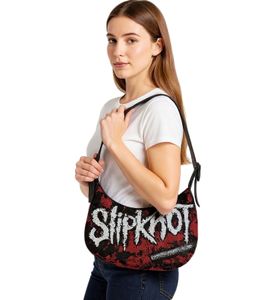 Slipknot Metal-Band Vintage-Tasche Umhänge-Tasche stylische Einkaufstasche Fan-Artikel LB111185SLPO Schwarz/Rot/Weiß